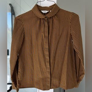 Toast Anja Check Cotton Button Down Shirt